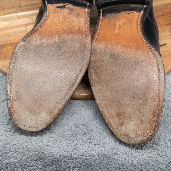 ALLEN EDMONDS HILLCREST BLACK MADE IN U.S.A. BICYCLE TOE SHOES SIZE 9.5 D - Picture 10 of 11